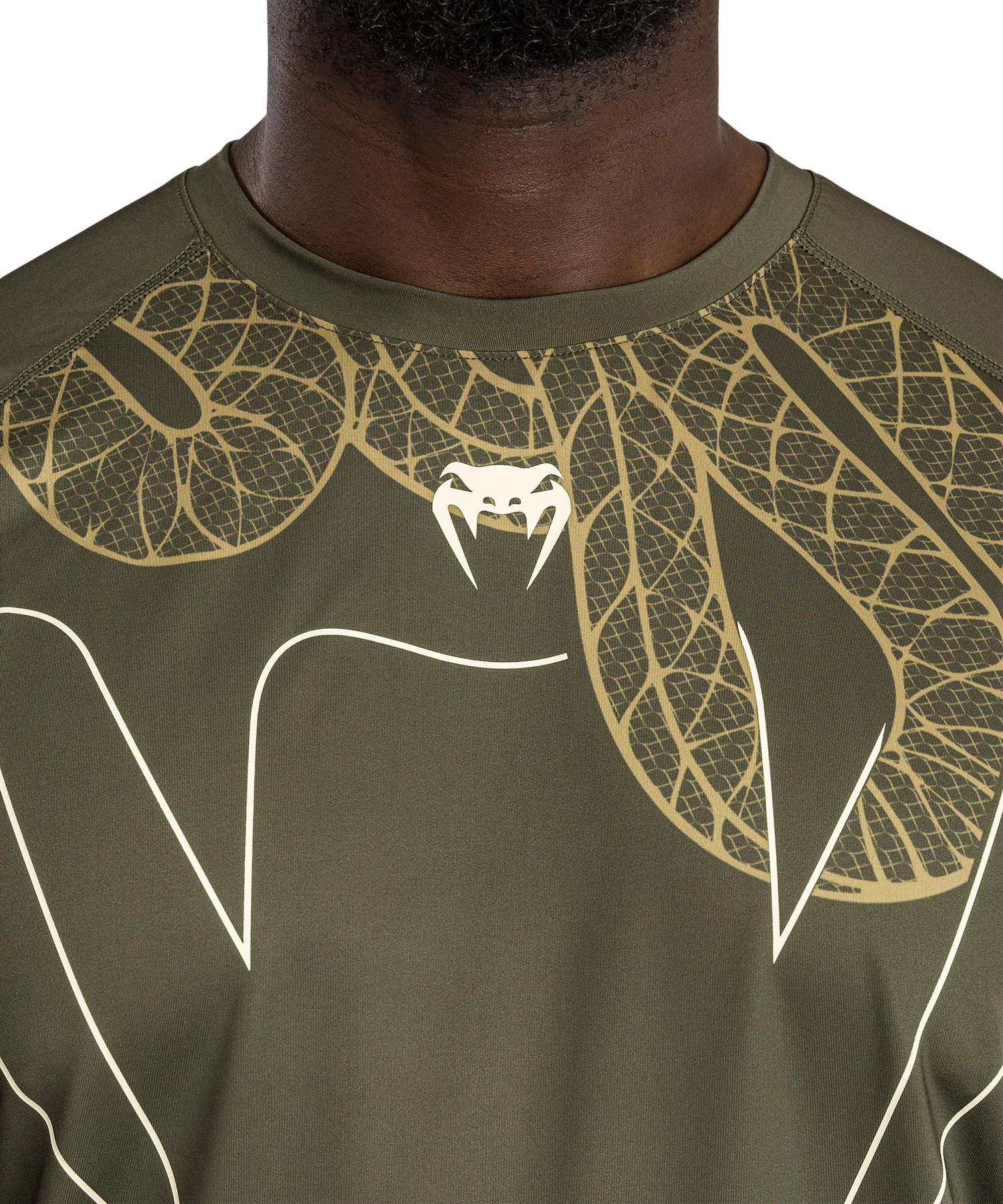 Venum Dry Tech T-shirt Serpenti Khaki/Brons/Ivoor - Image 3