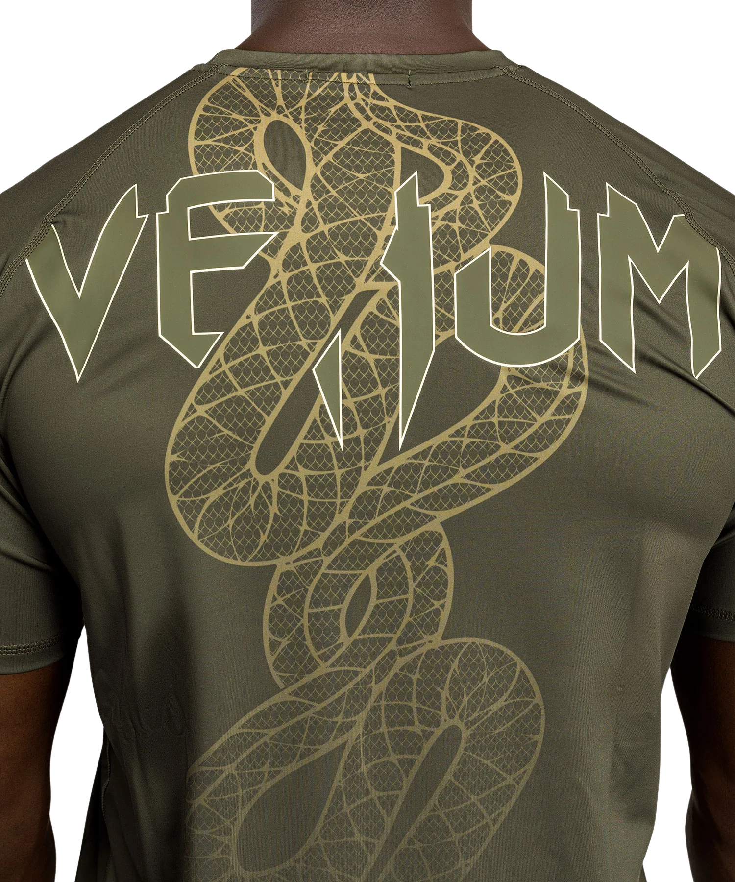 Venum Dry Tech T-shirt Serpenti Khaki/Brons/Ivoor - Image 5