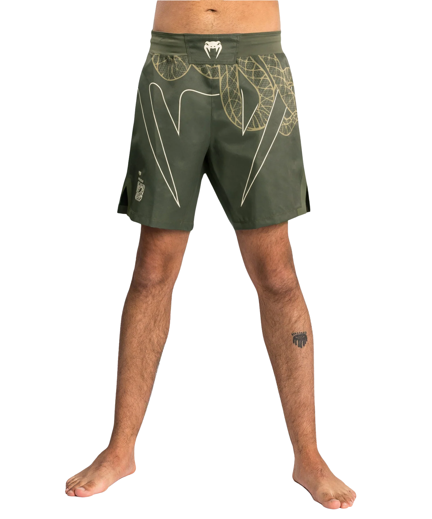 Venum Fightshort Serpenti Khaki/Brons/Ivoor
