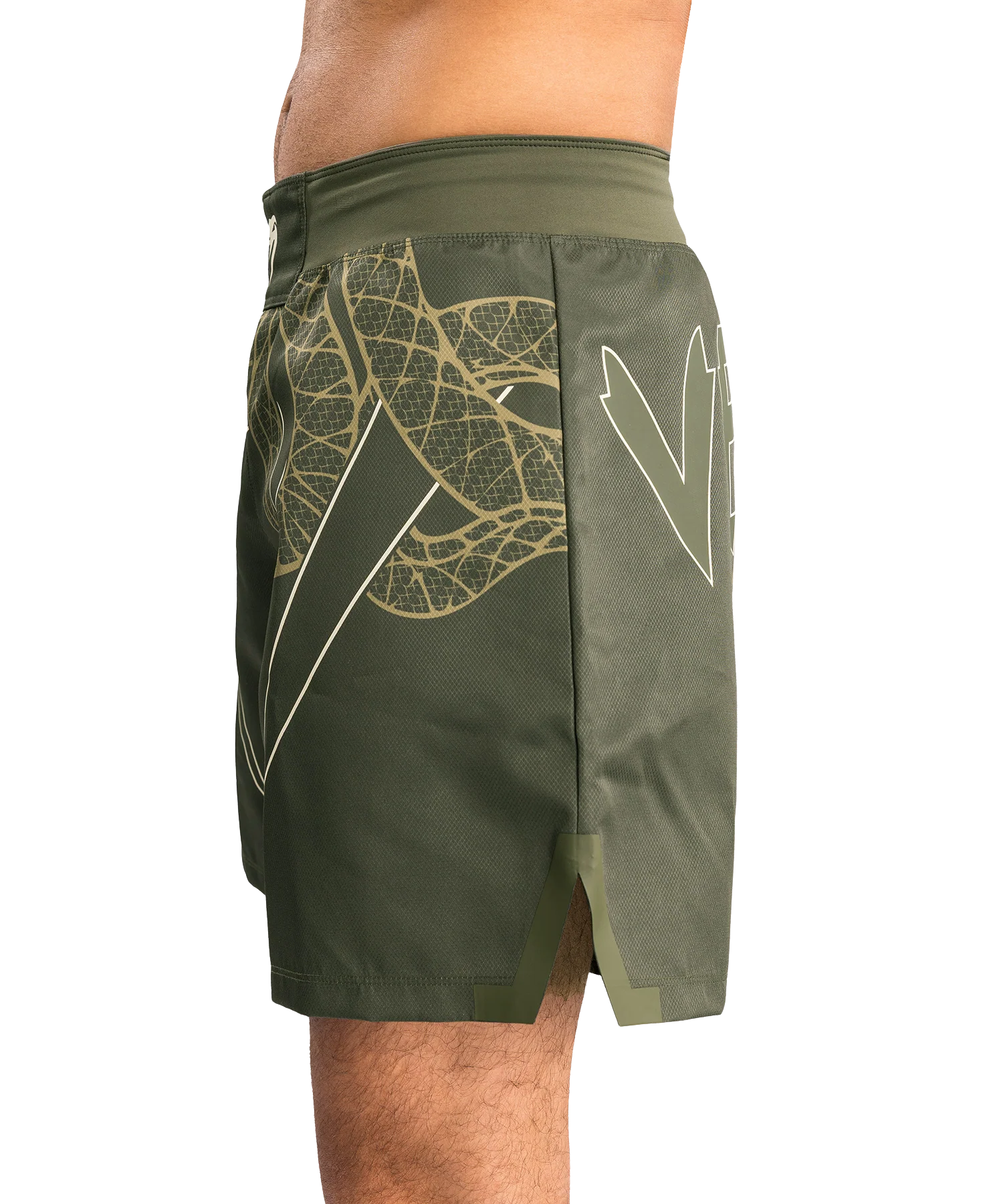 Venum Fightshort Serpenti Khaki/Brons/Ivoor - Image 3