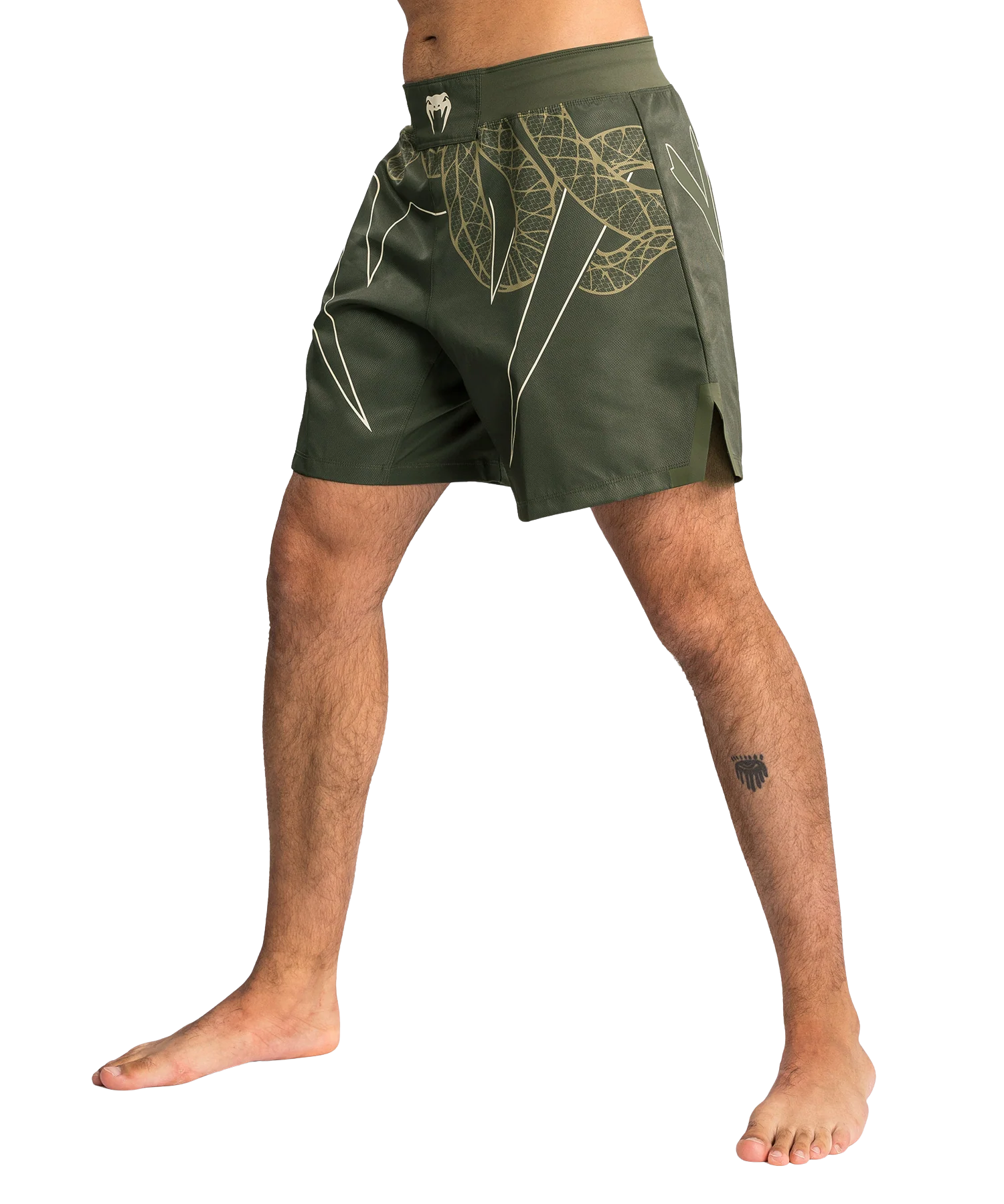 Venum Fightshort Serpenti Khaki/Brons/Ivoor - Image 4
