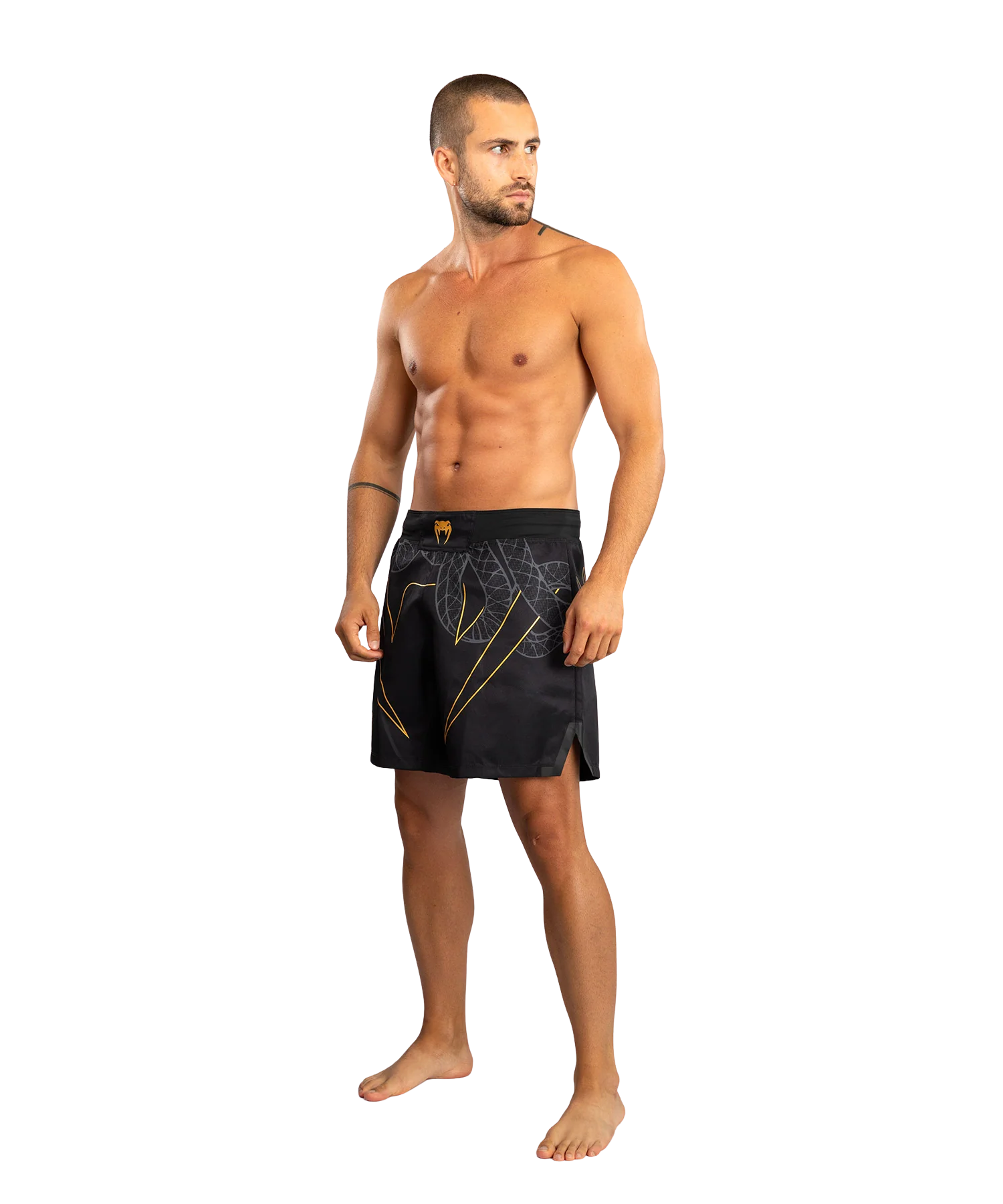 Venum Fightshort Serpenti Zwart/Zilver/Goud - Image 2
