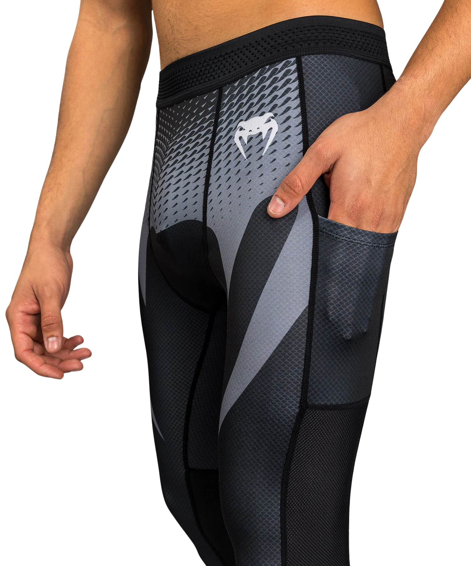 Venum Spats No Gi Zwart/Zilver Grijs - Image 3