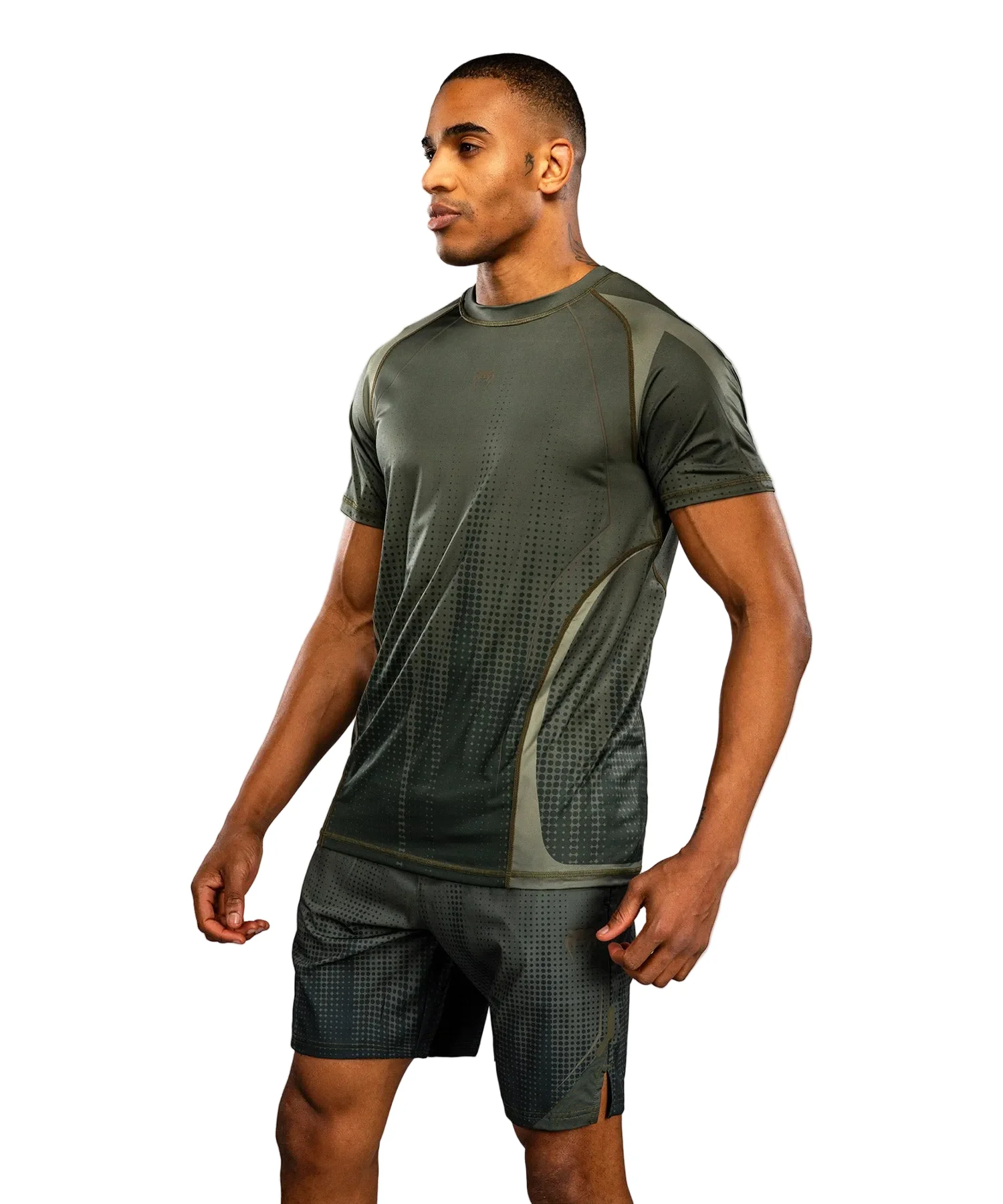 Venum Stealth Dry-Tech T-Shirt Khaki/Groen - Image 2