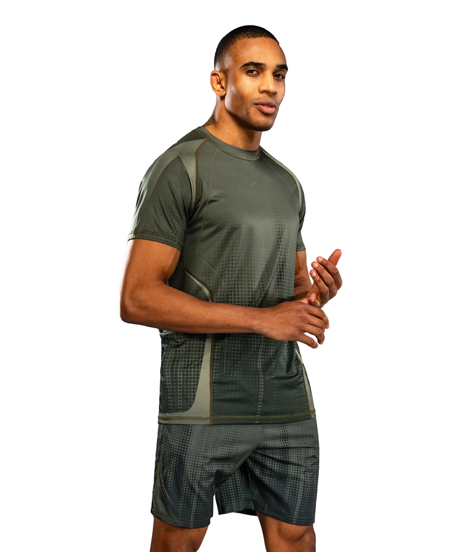 Venum Stealth Dry-Tech T-Shirt Khaki/Groen - Image 3