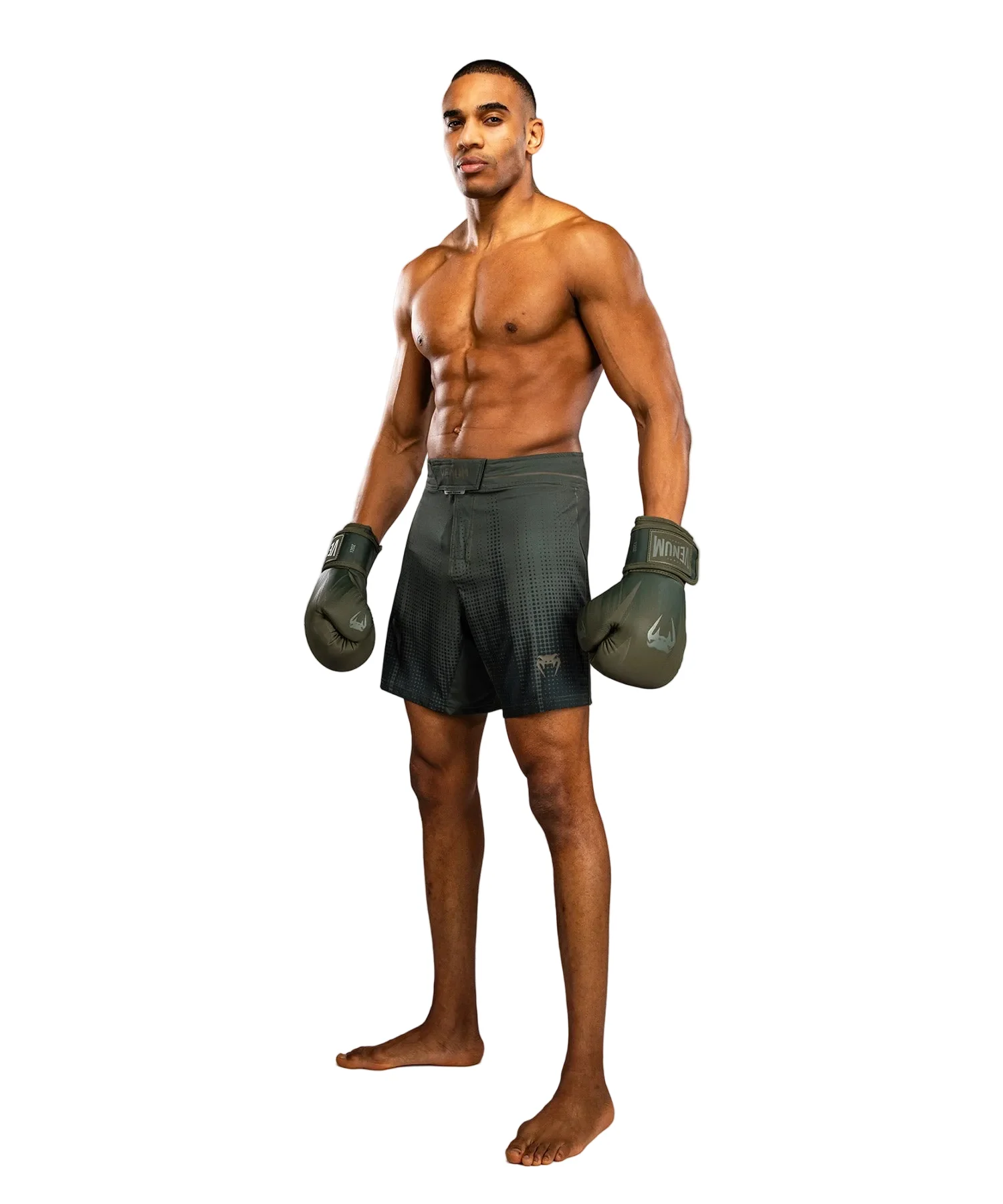 Venum Stealth Fightshort Khaki/Groen - Image 3
