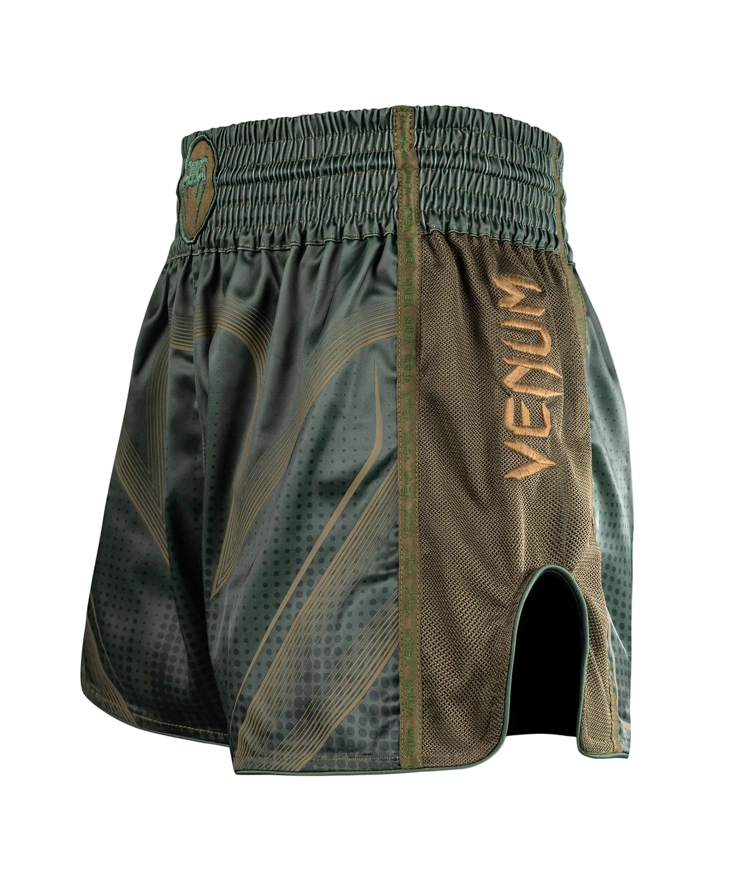 Venum Stealth Muay Thai Short Khaki/Groen - Image 2