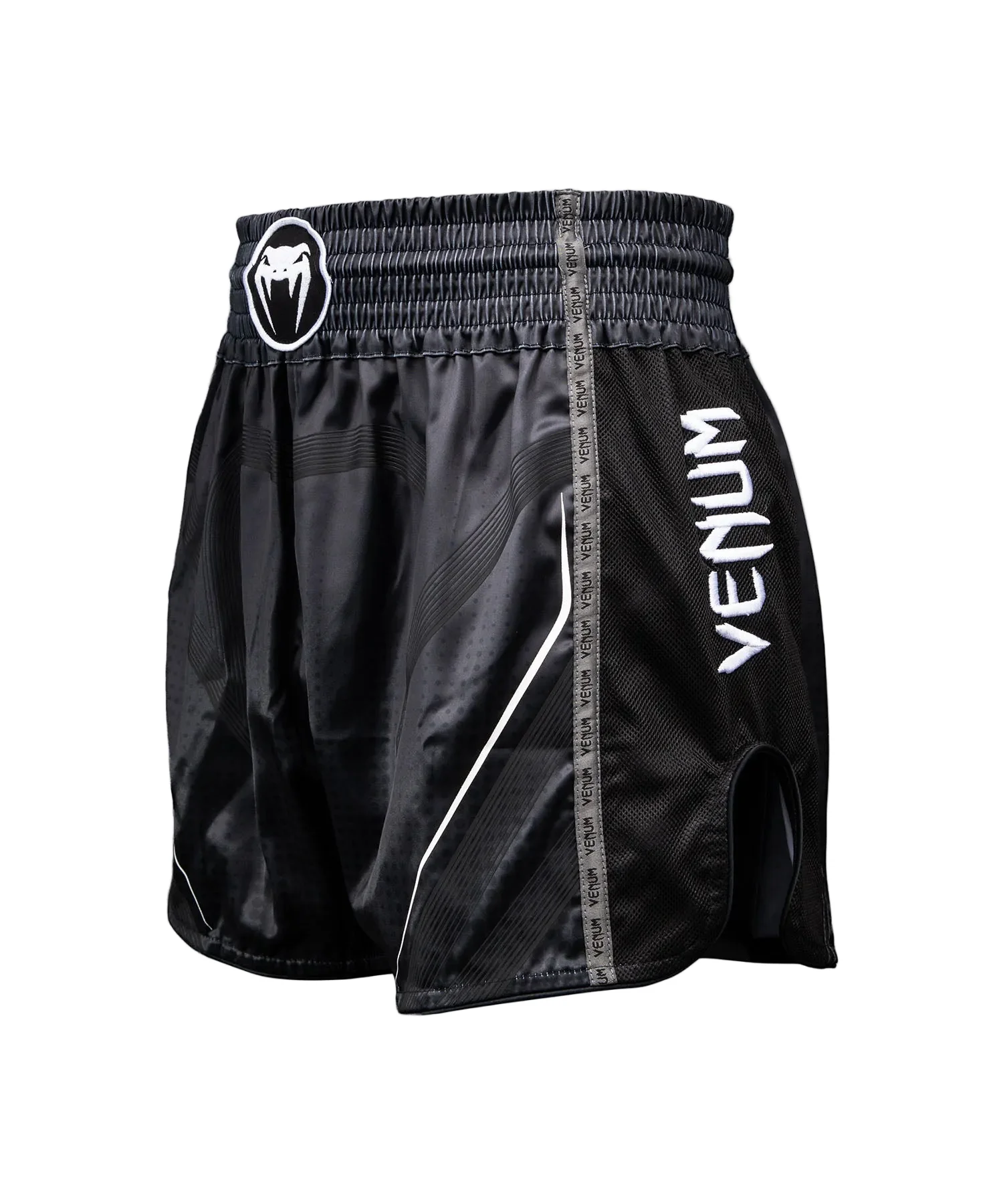 Venum Stealth Muay Thai Short Zwart/Wit - Image 2
