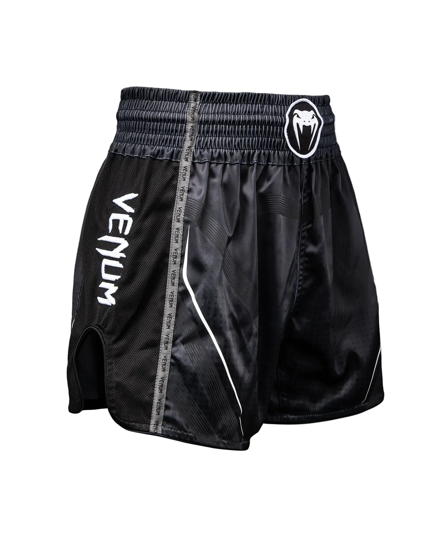 Venum Stealth Muay Thai Short Zwart/Wit - Image 3