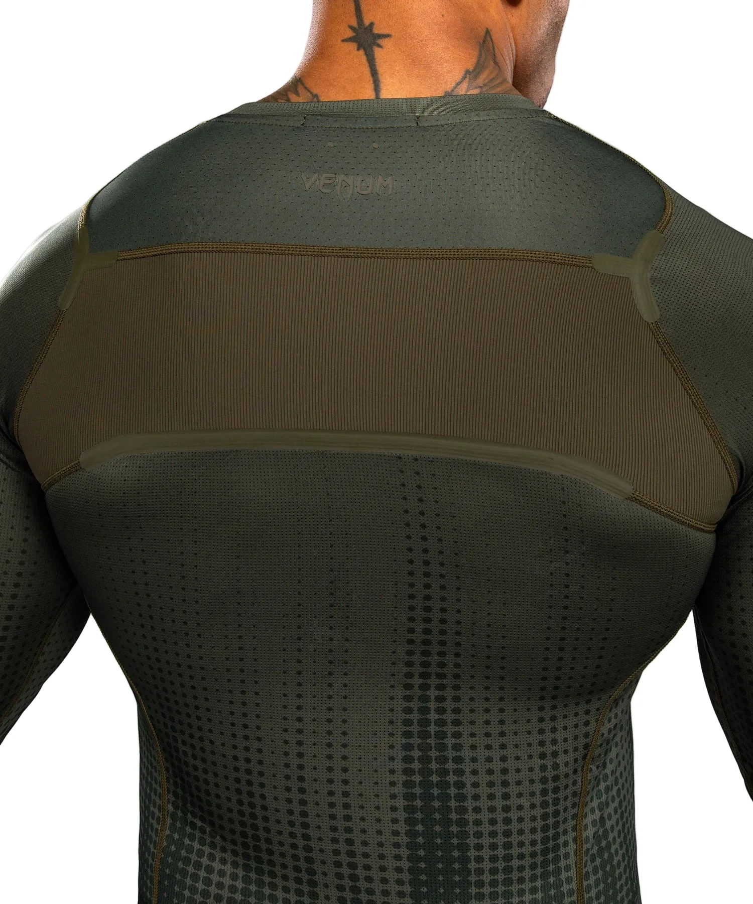 Venum Stealth Rashguard Long Sleeve Khaki/Groen - Image 6