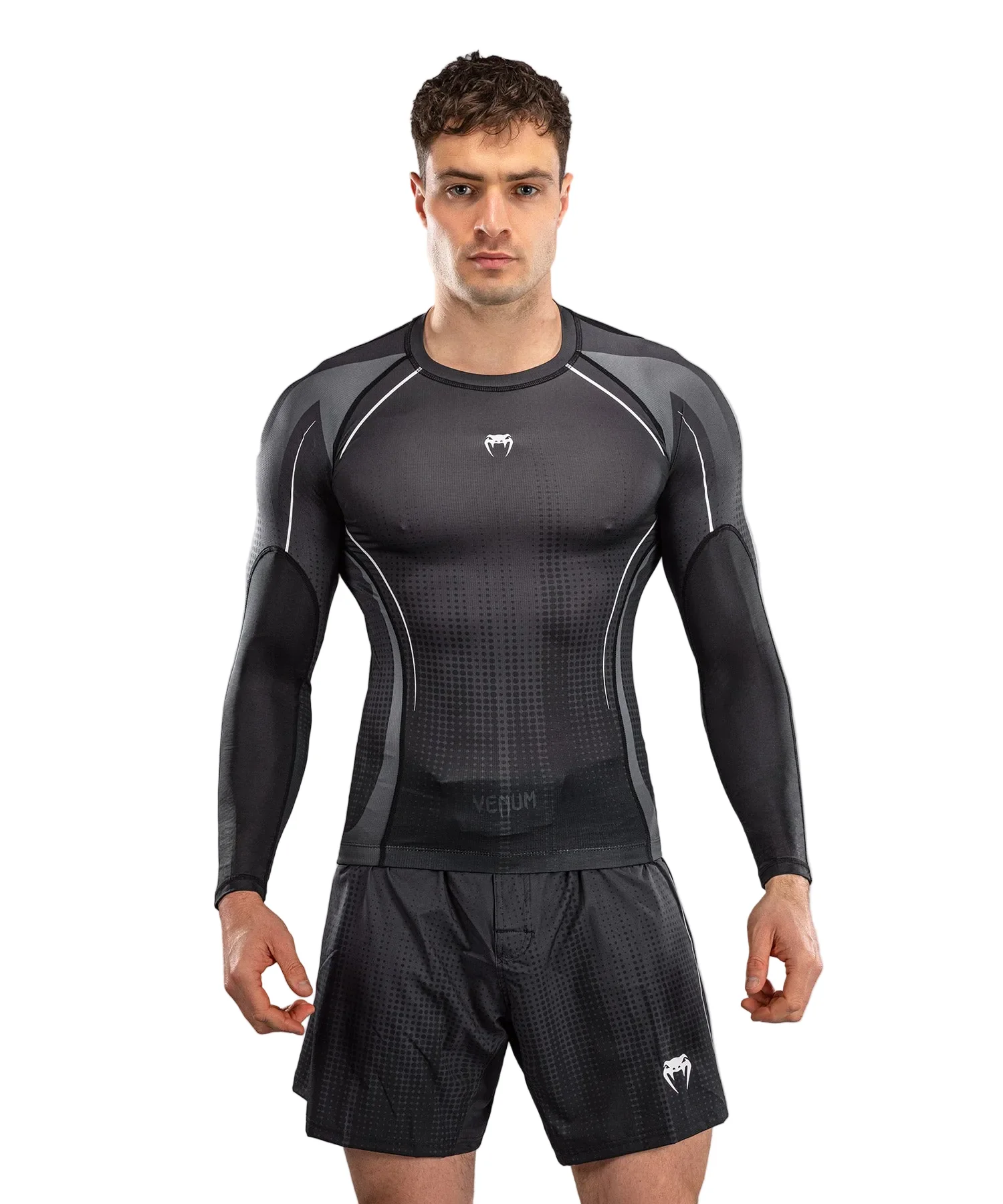 Venum Stealth Rashguard Long Sleeve Zwart/Wit
