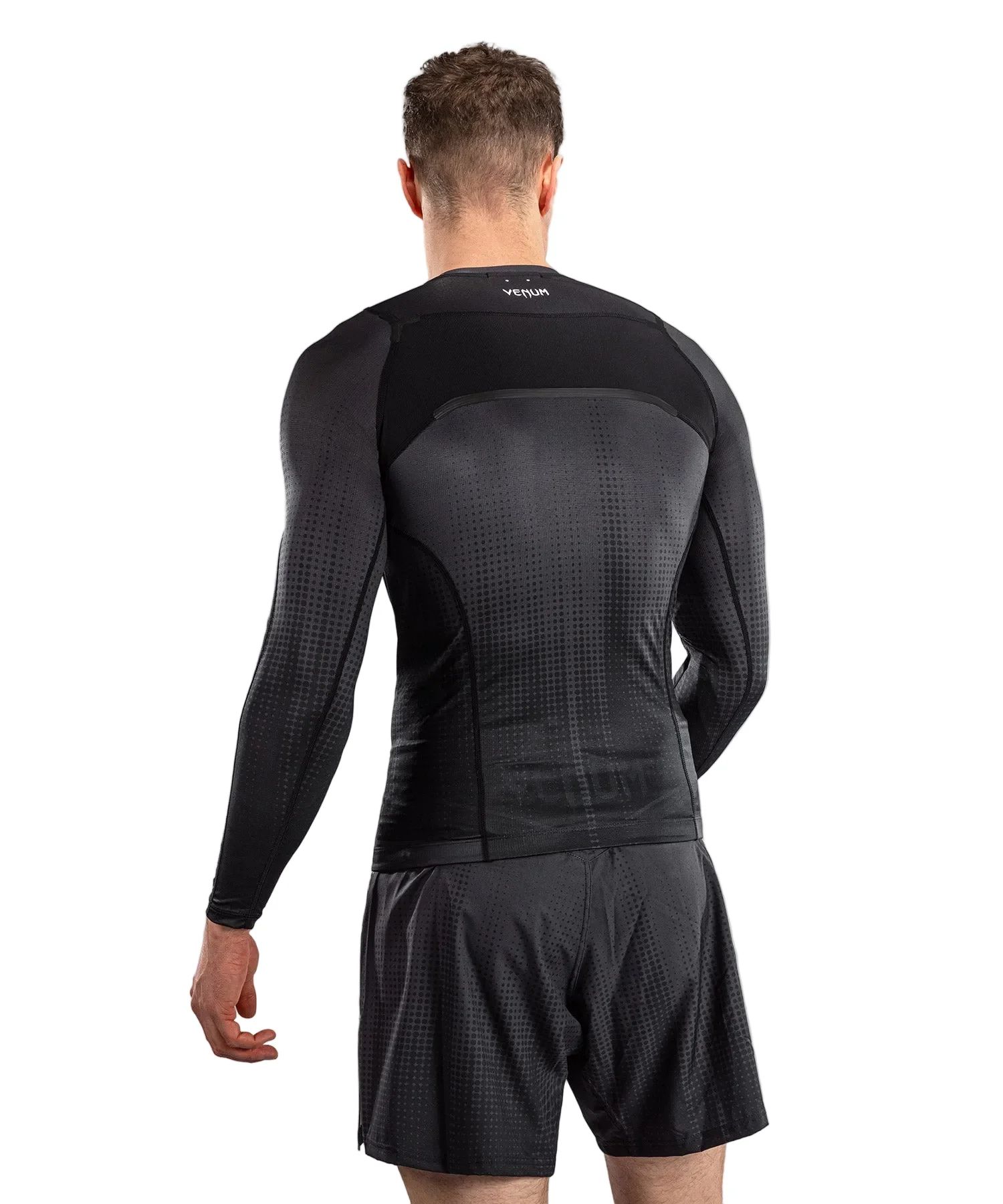 Venum Stealth Rashguard Long Sleeve Zwart/Wit - Image 4
