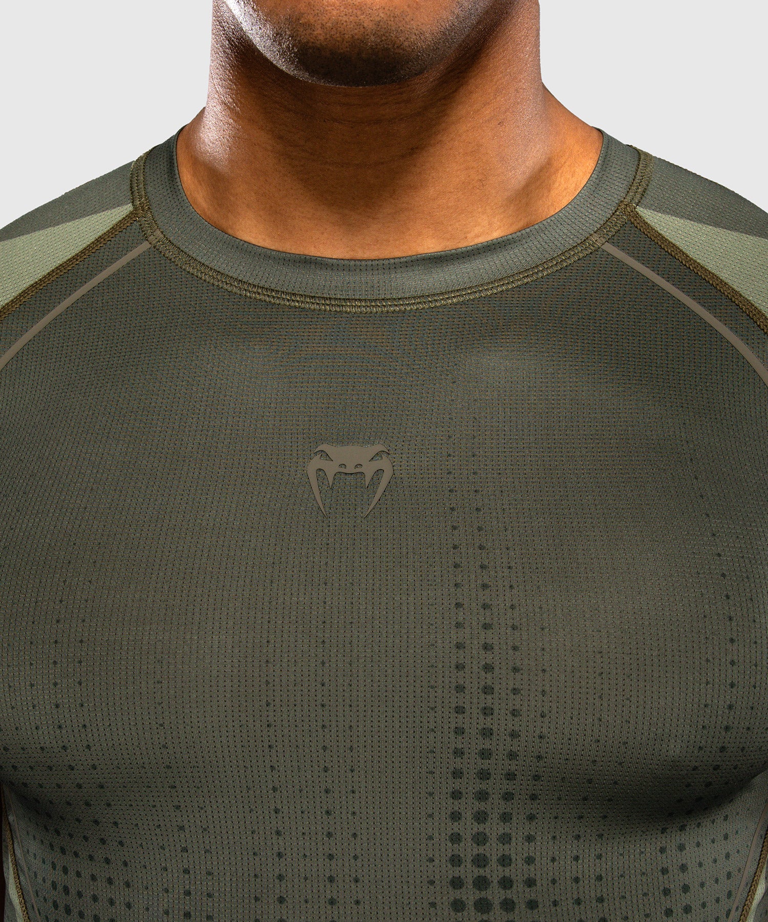 Venum Stealth Rashguard Short Sleeve Khaki/Groen - Image 5