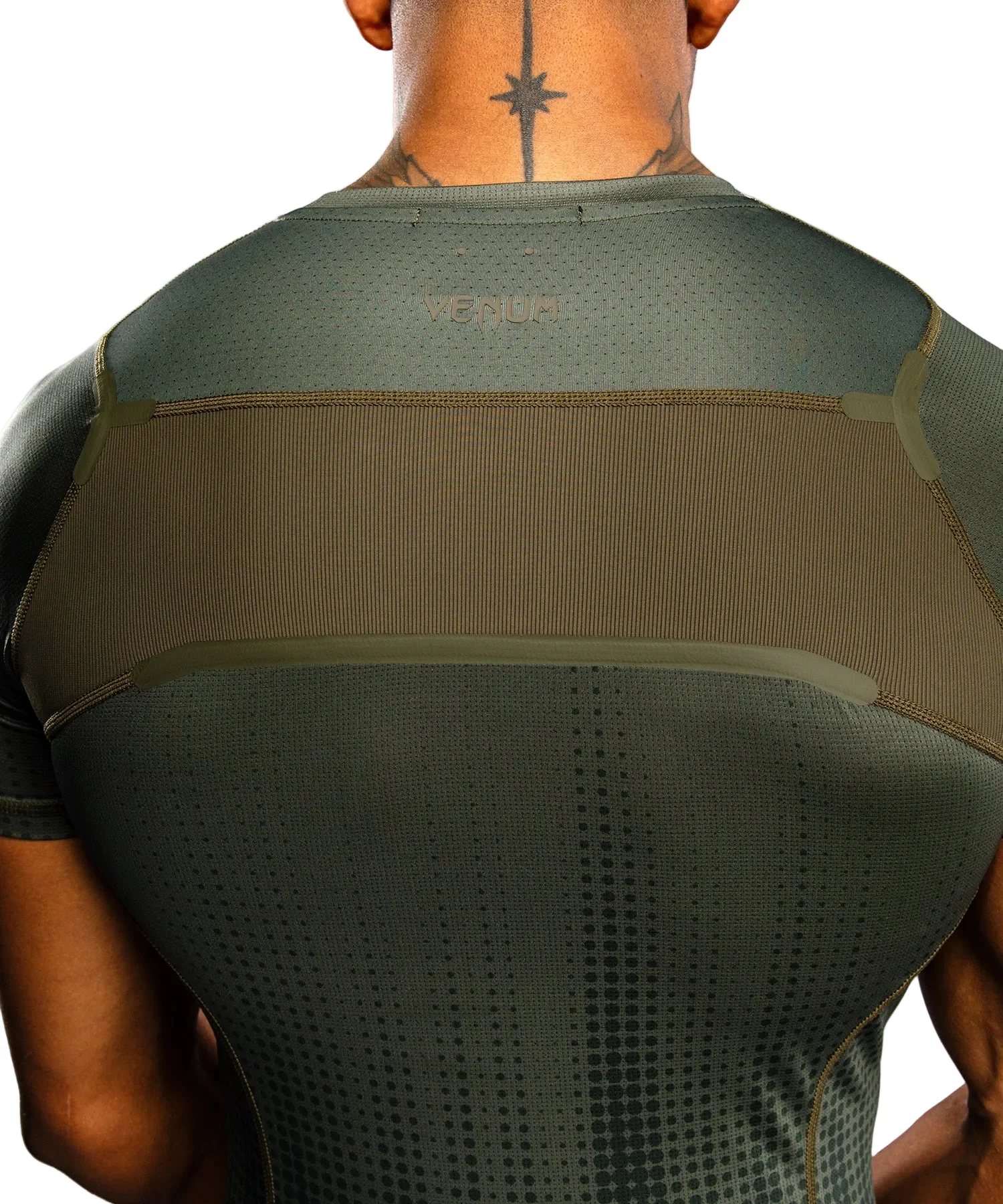 Venum Stealth Rashguard Short Sleeve Khaki/Groen - Image 6