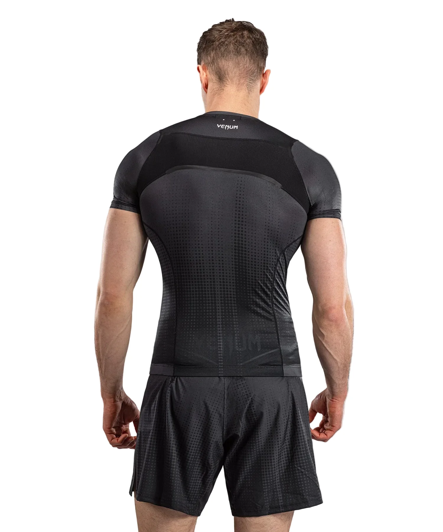 Venum Stealth Rashguard Short Sleeve Zwart/Wit - Image 4