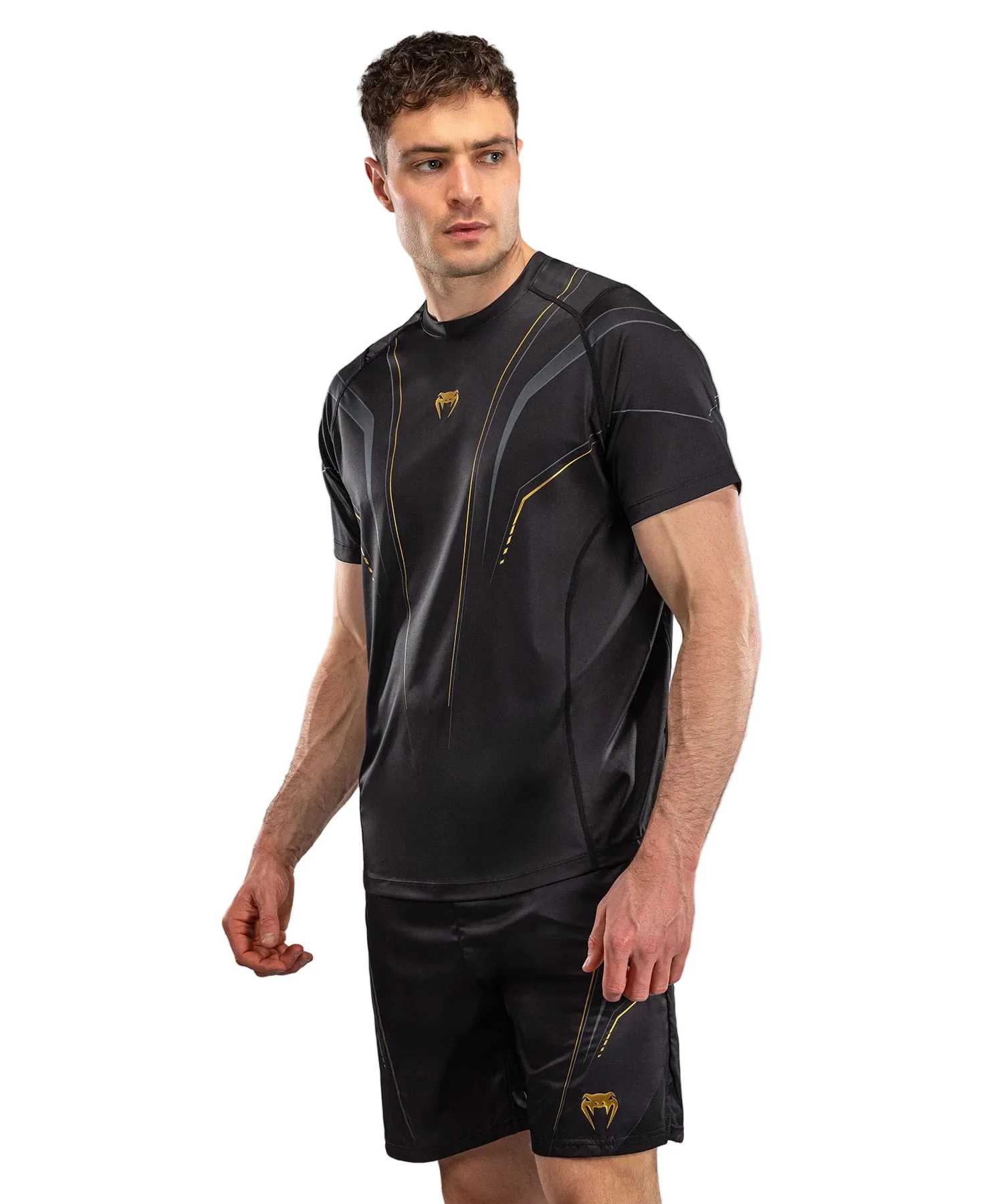 Venum Streamline Dry-Tech T-Shirt Zwart/Goud - Image 2