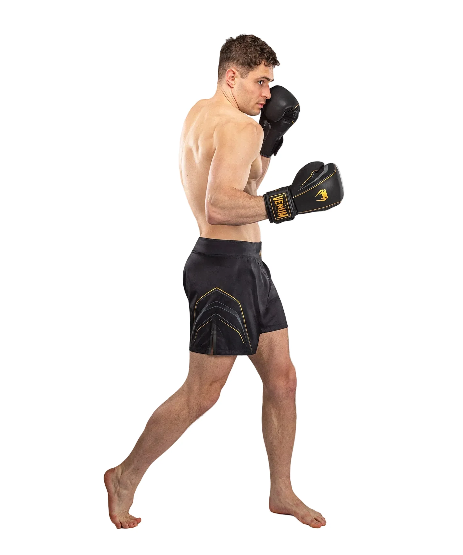 Venum Streamline Fightshort Zwart/Goud - Image 2