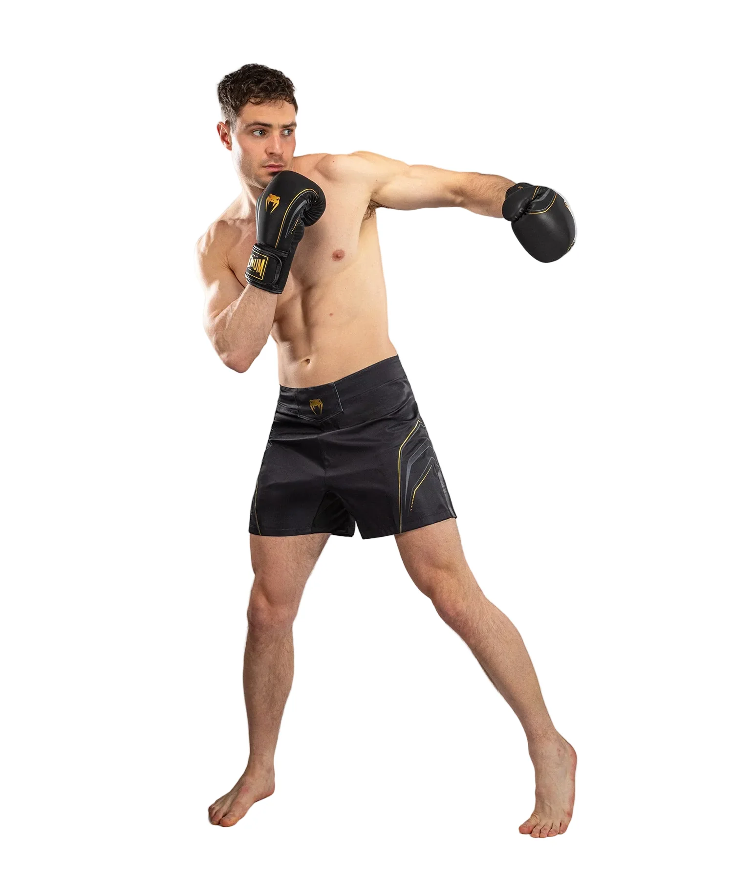 Venum Streamline Fightshort Zwart/Goud - Image 3