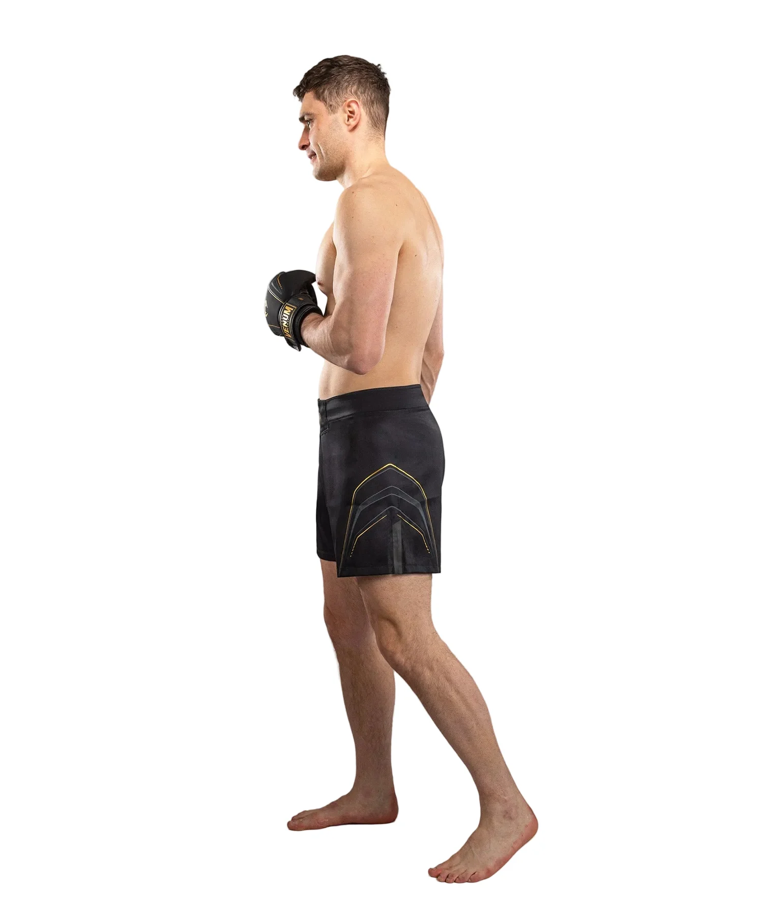 Venum Streamline Fightshort Zwart/Goud - Image 4