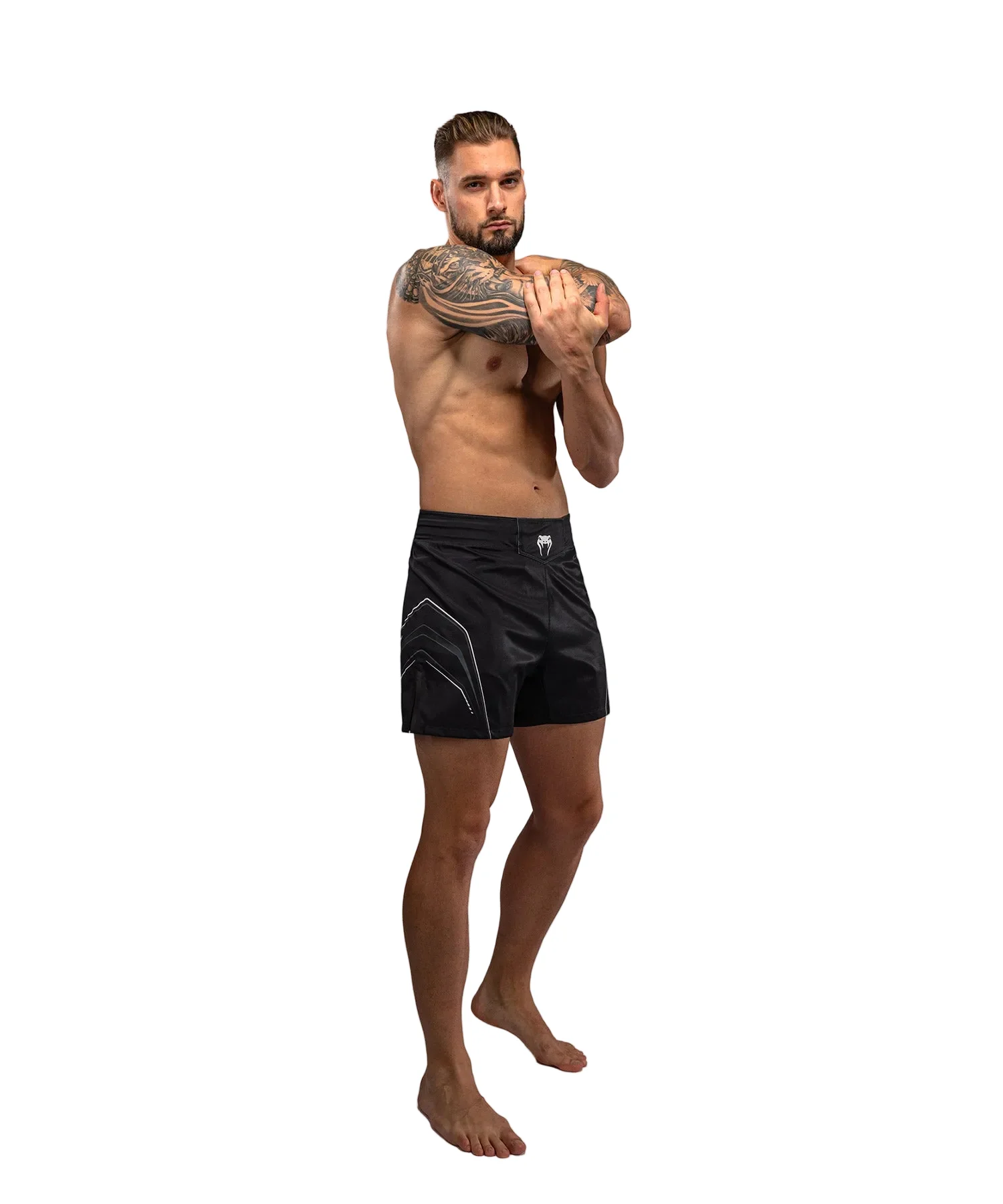 Venum Streamline Fightshort Zwart/Wit - Image 2