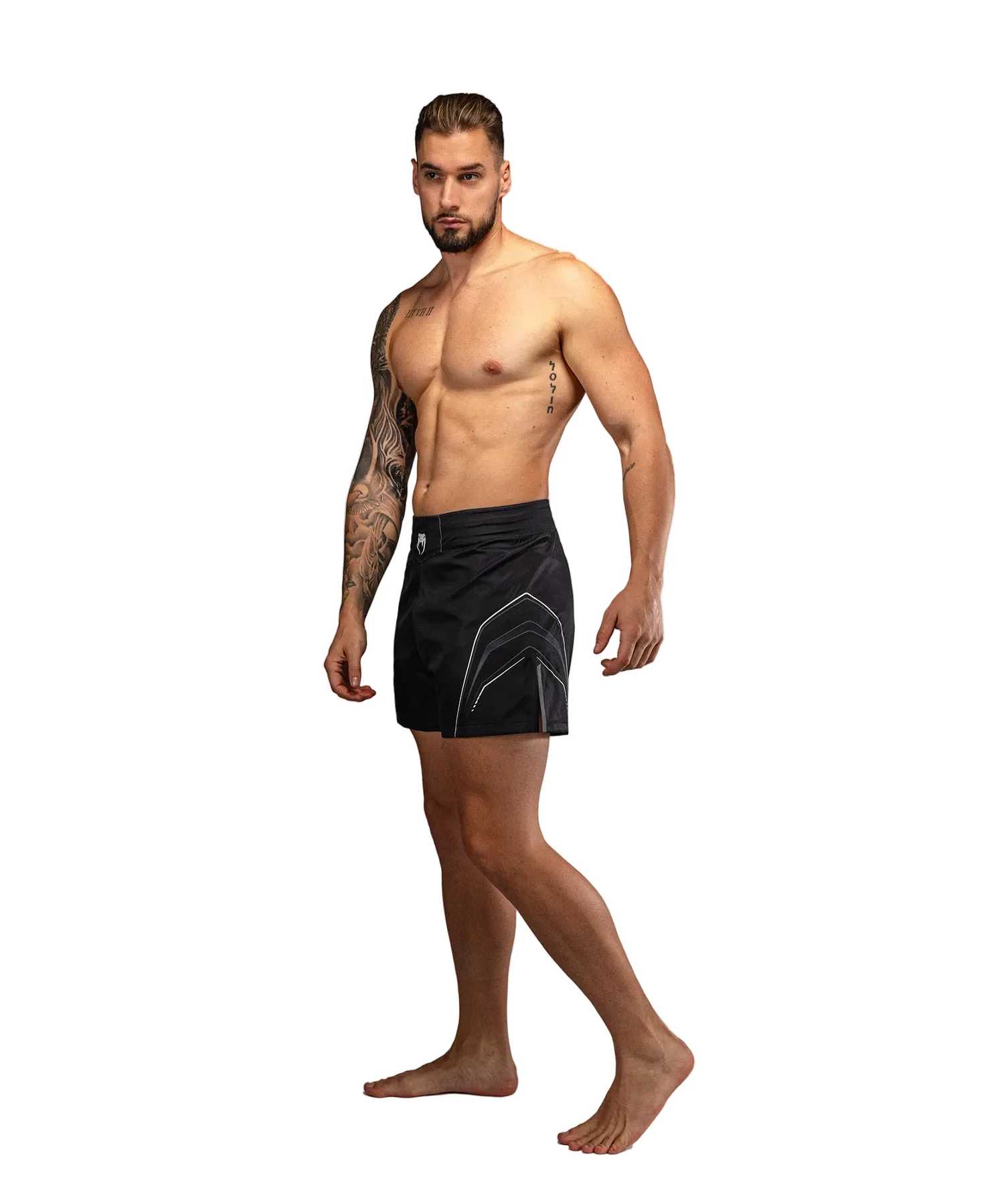 Venum Streamline Fightshort Zwart/Wit - Image 3