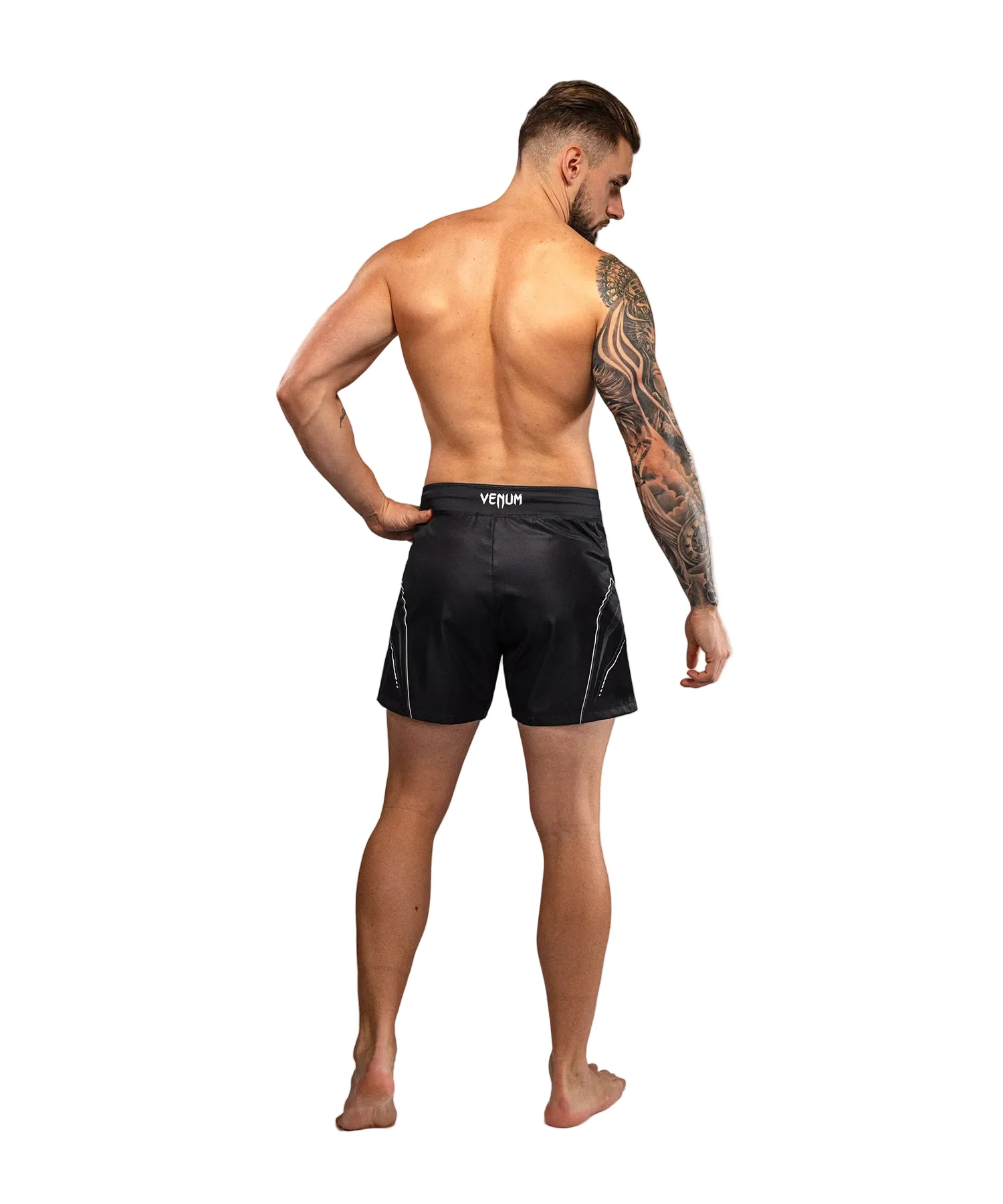 Venum Streamline Fightshort Zwart/Wit - Image 4