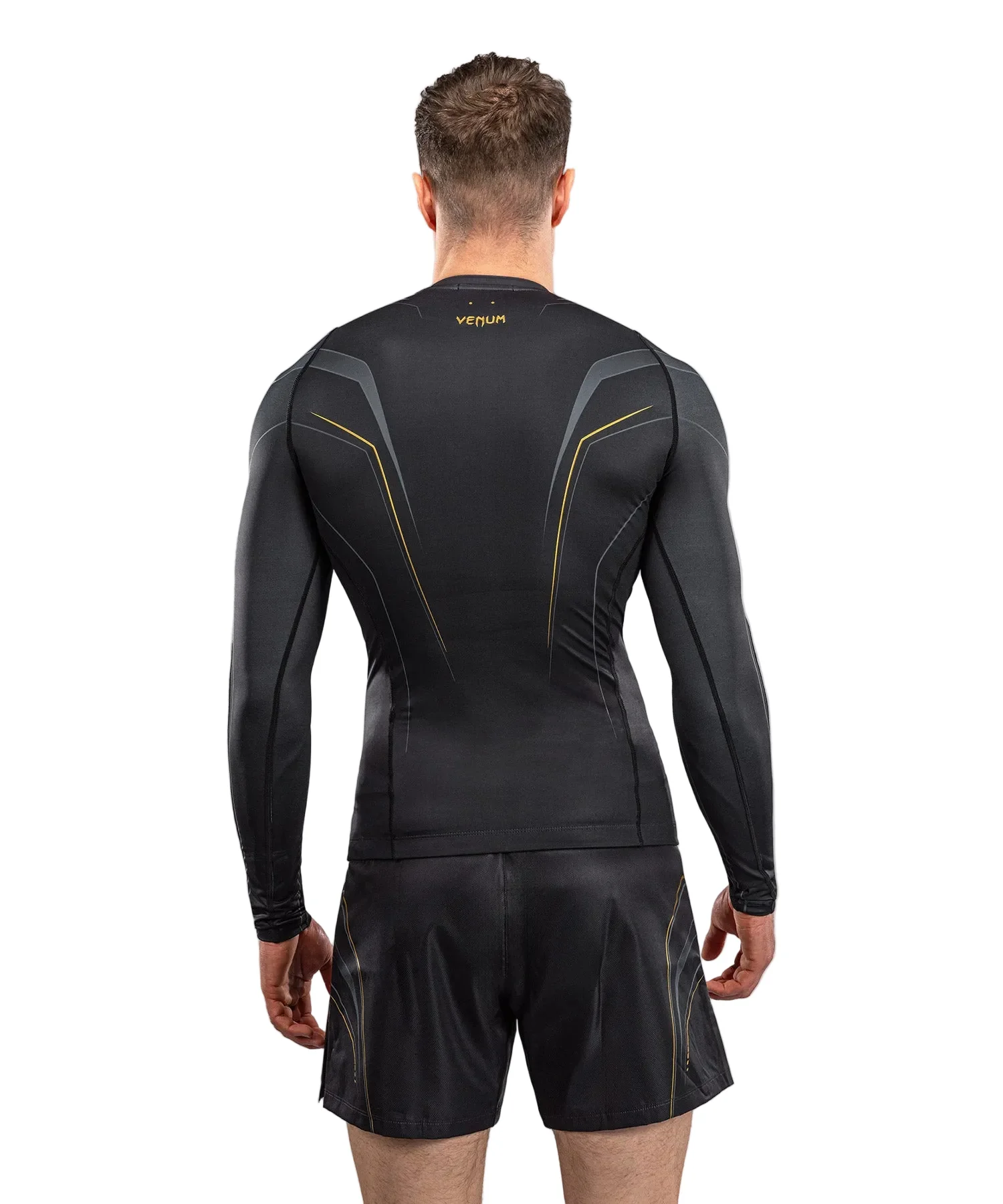 Venum Streamline Rashguard Long Sleeve Zwart/Goud - Image 5