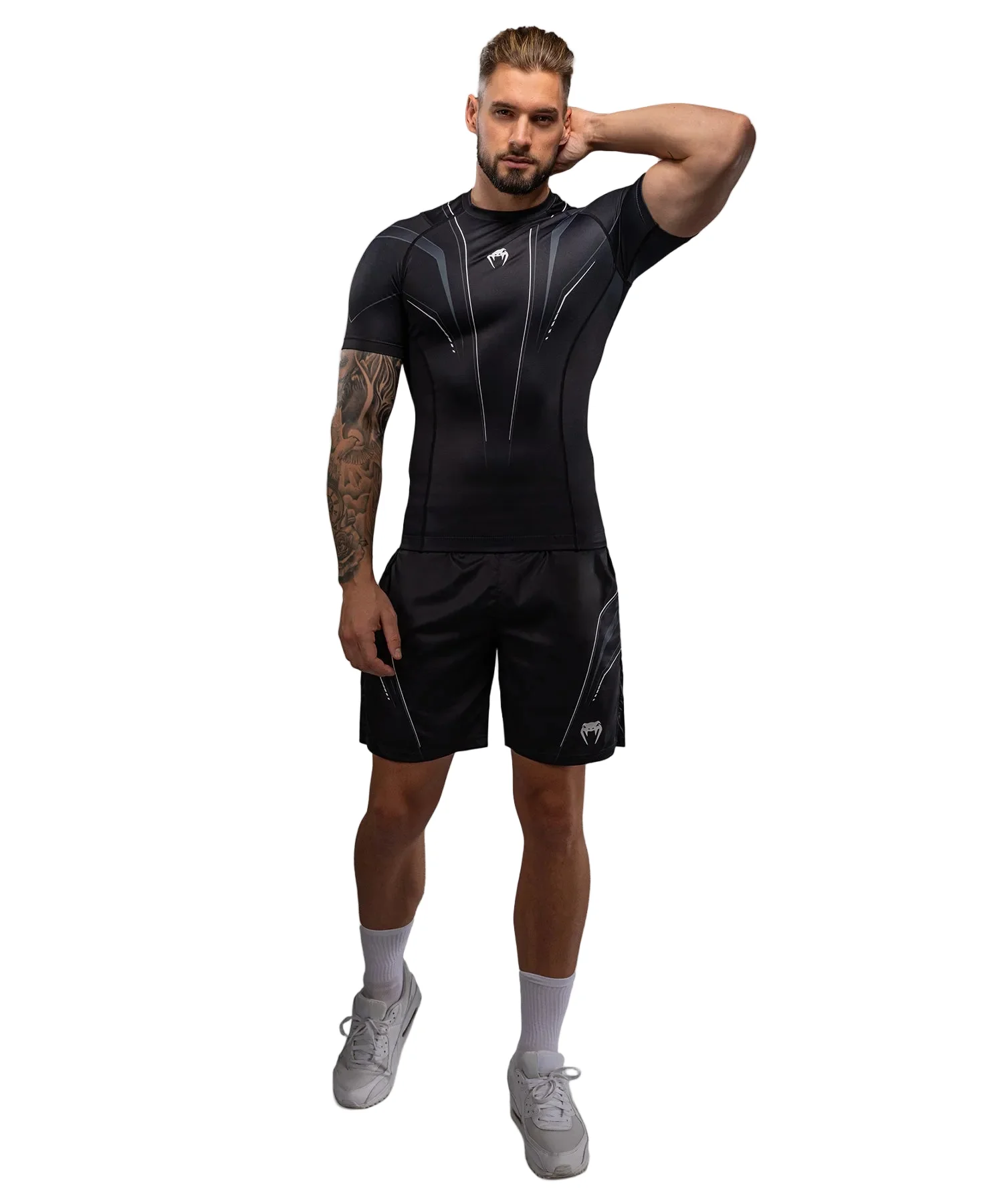 Venum Streamline Rashguard Short Sleeve Zwart/Wit - Image 3