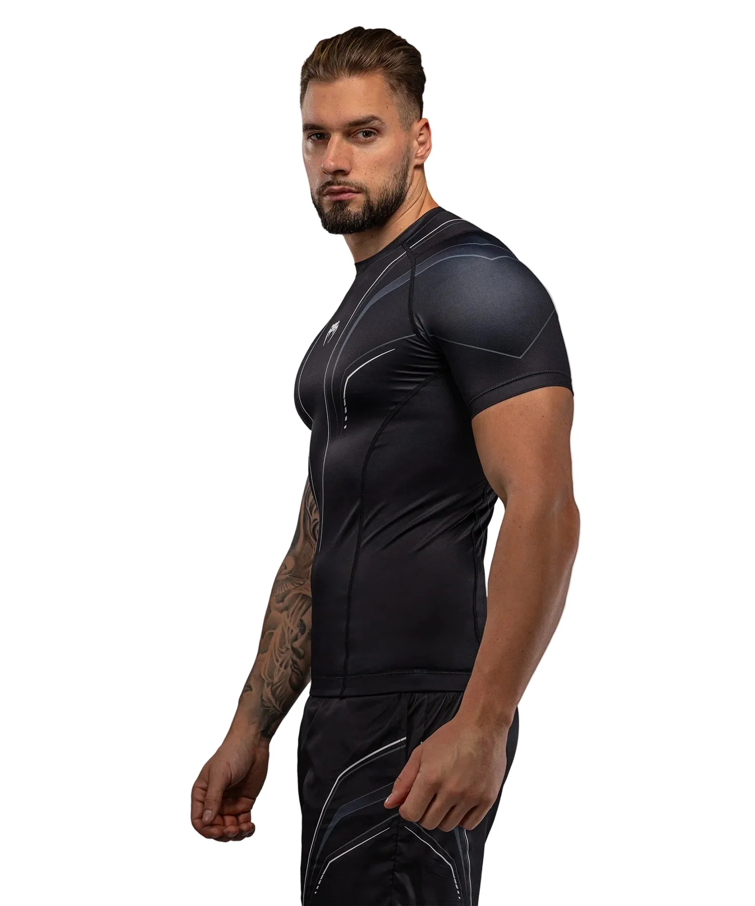 Venum Streamline Rashguard Short Sleeve Zwart/Wit - Image 4