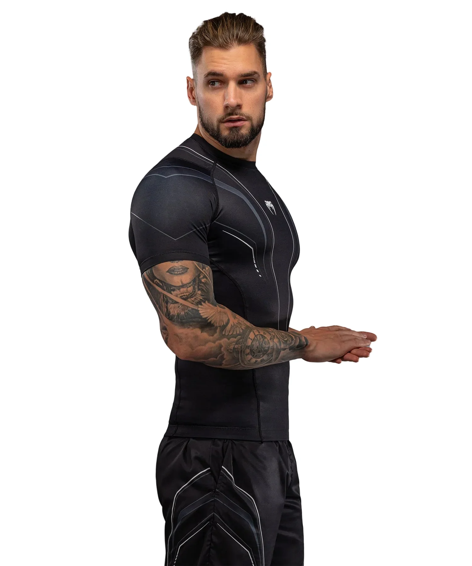Venum Streamline Rashguard Short Sleeve Zwart/Wit - Image 5