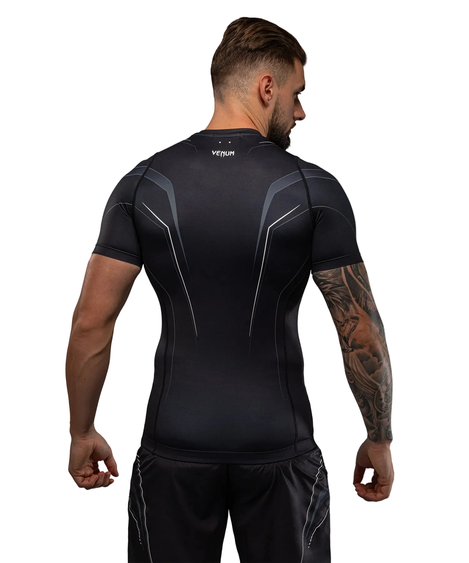 Venum Streamline Rashguard Short Sleeve Zwart/Wit - Image 6