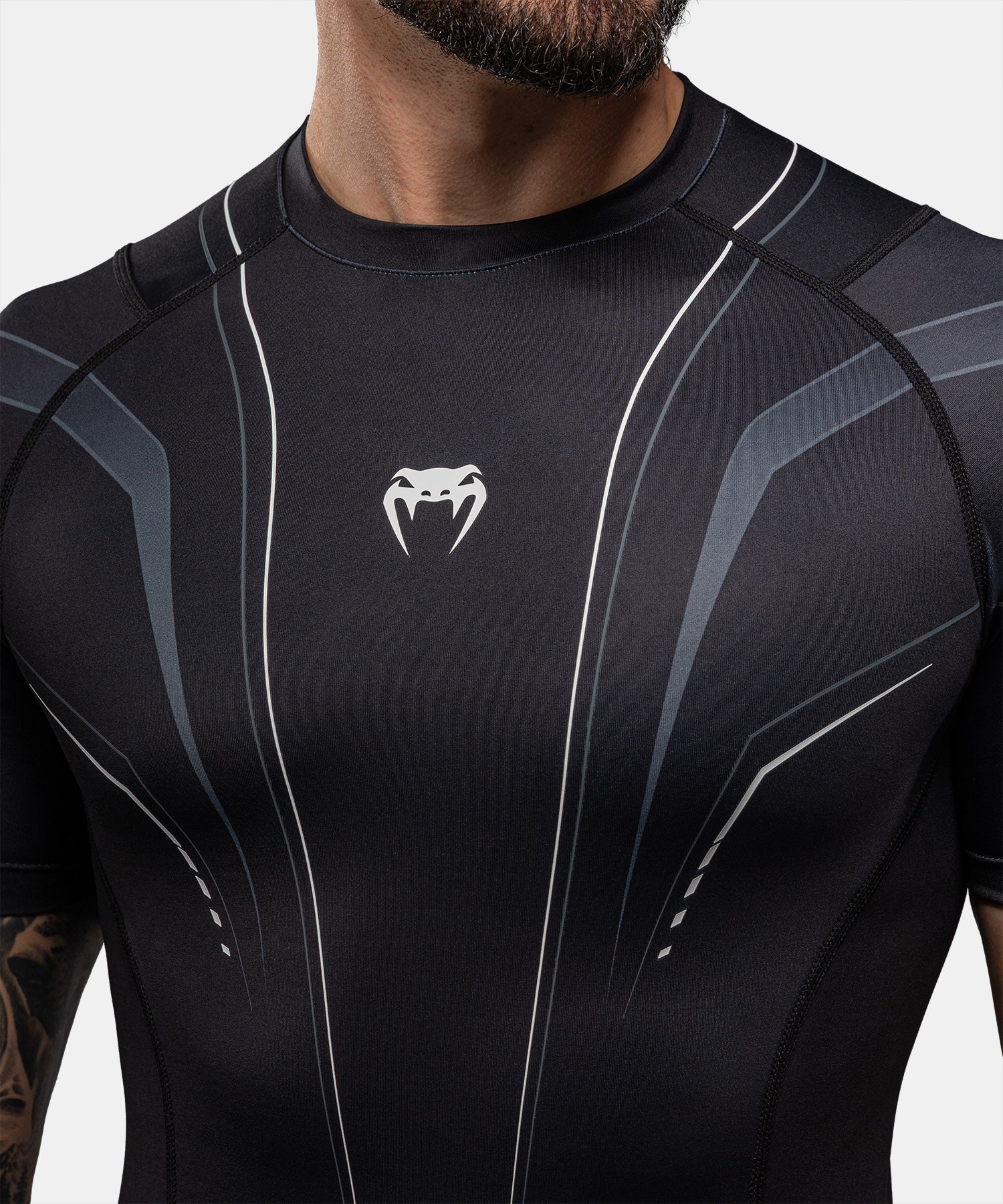 Venum Streamline Rashguard Short Sleeve Zwart/Wit - Image 7