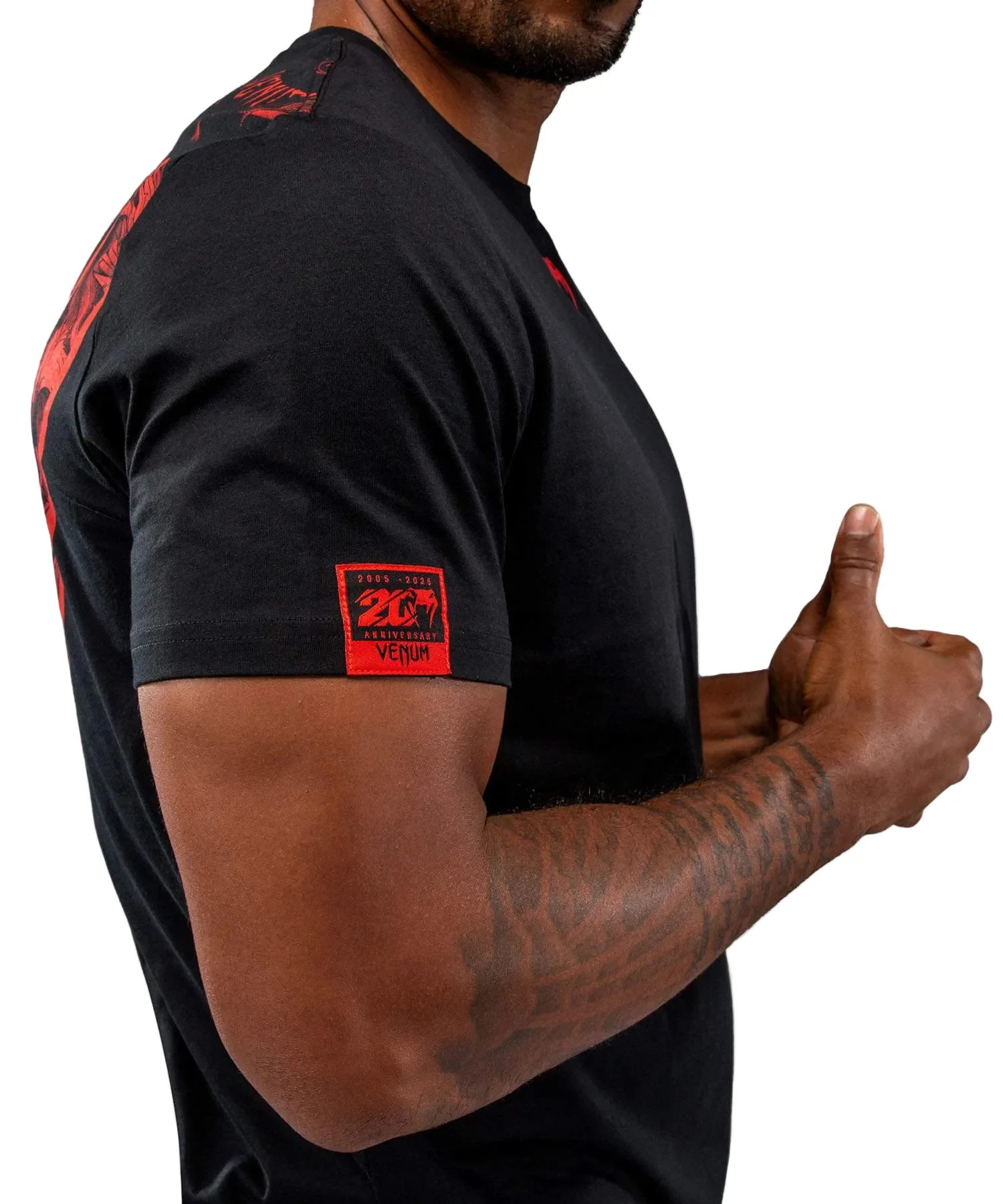 Venum T-shirt 20th Anniversary Zwart/Rood - Image 3