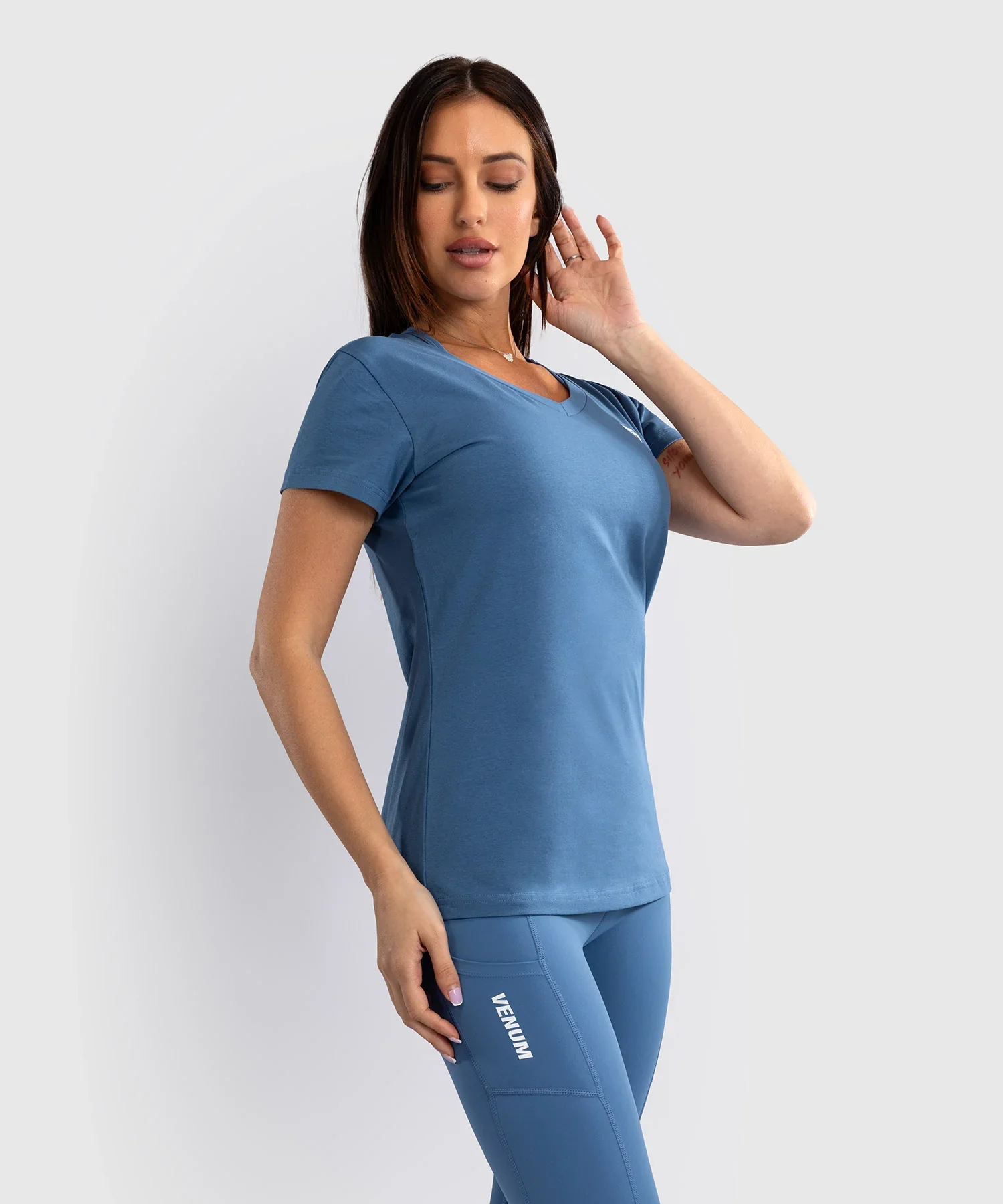 Venum T-shirt Essential Dames Storm Blauw - Image 4