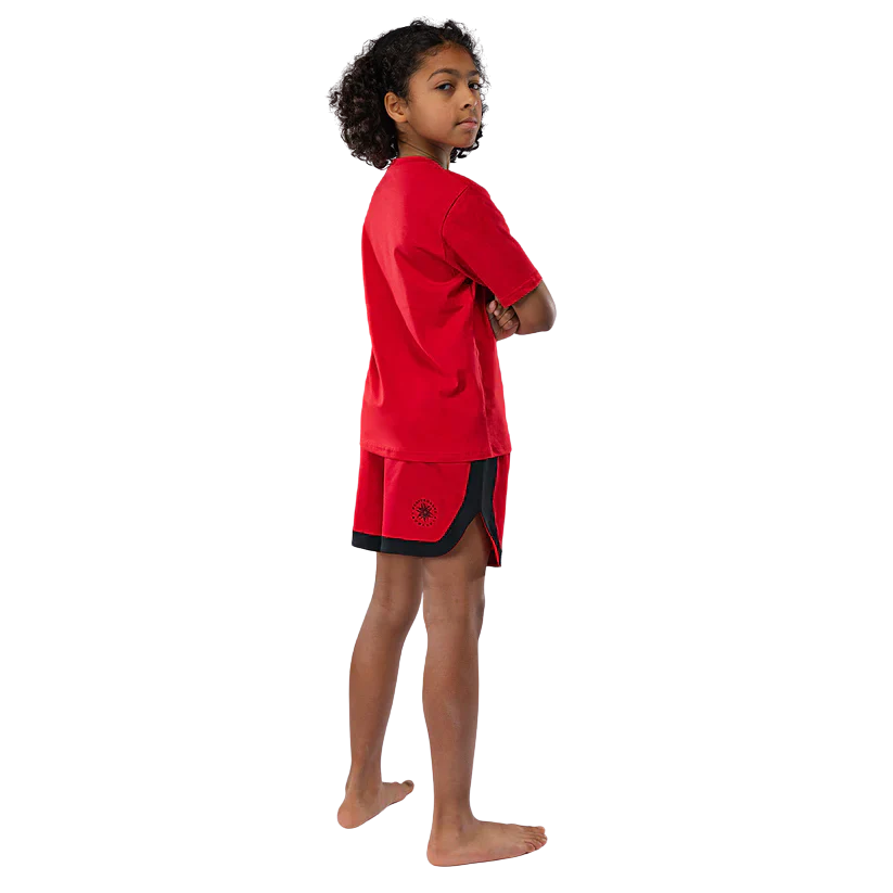 Venum T-Shirt Contender Kids Cherry Red - Image 3