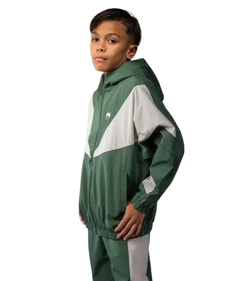 Venum Vectra Track Jacket Kids Forest Green/Off White - Image 3