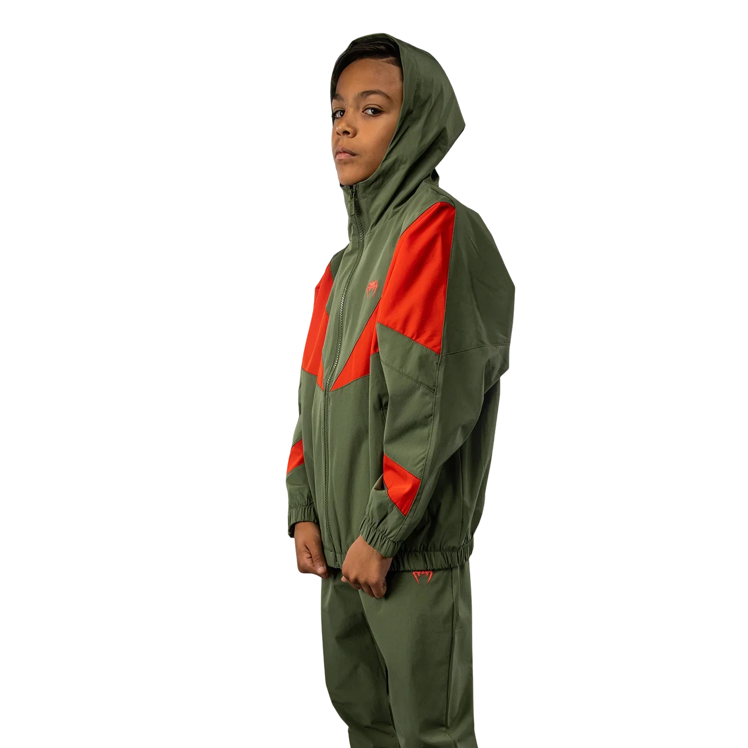 Venum Vectra Track Jacket Kids Groen/Oranje - Image 4