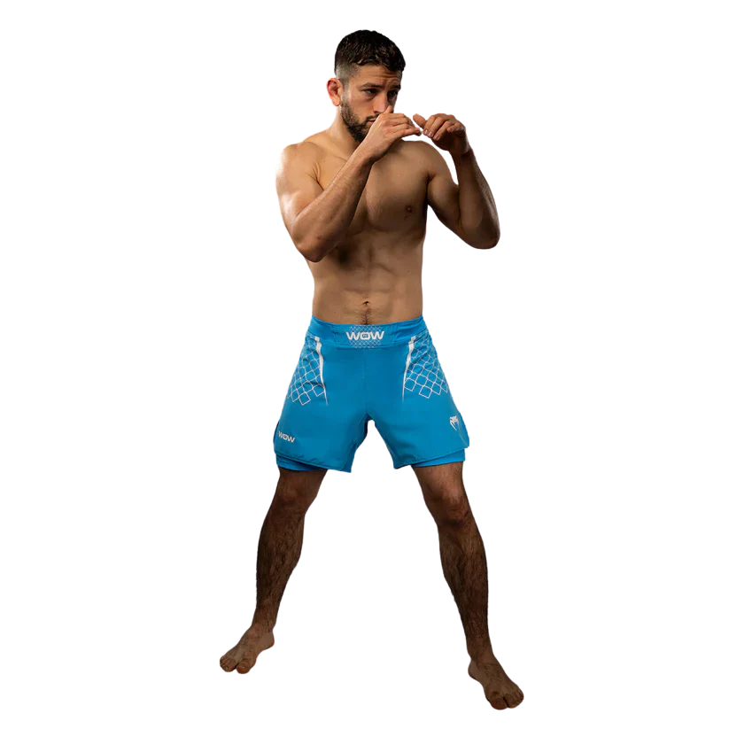 Venum X WOW FC Fightshort Oceaan Blauw - Image 6
