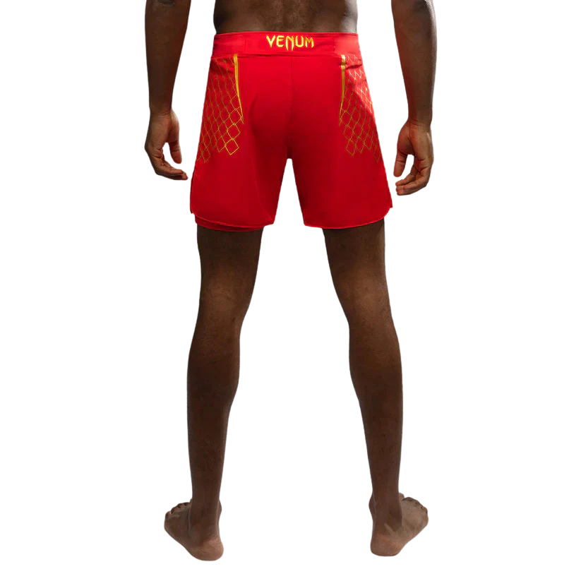 Venum X WOW FC Fightshort Vurend Rood - Image 2