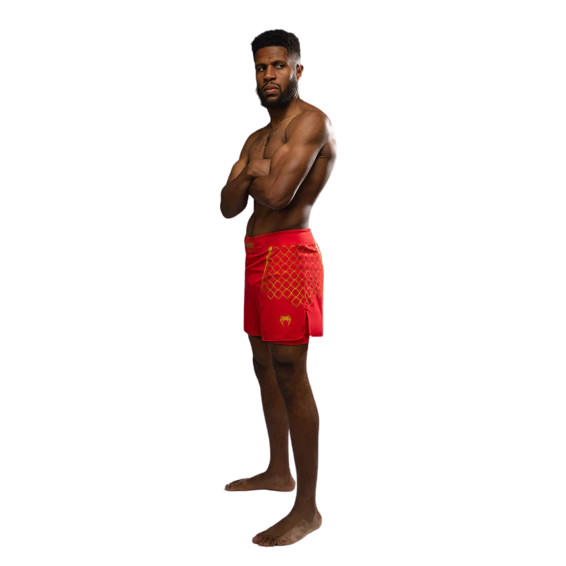 Venum X WOW FC Fightshort Vurend Rood - Image 3