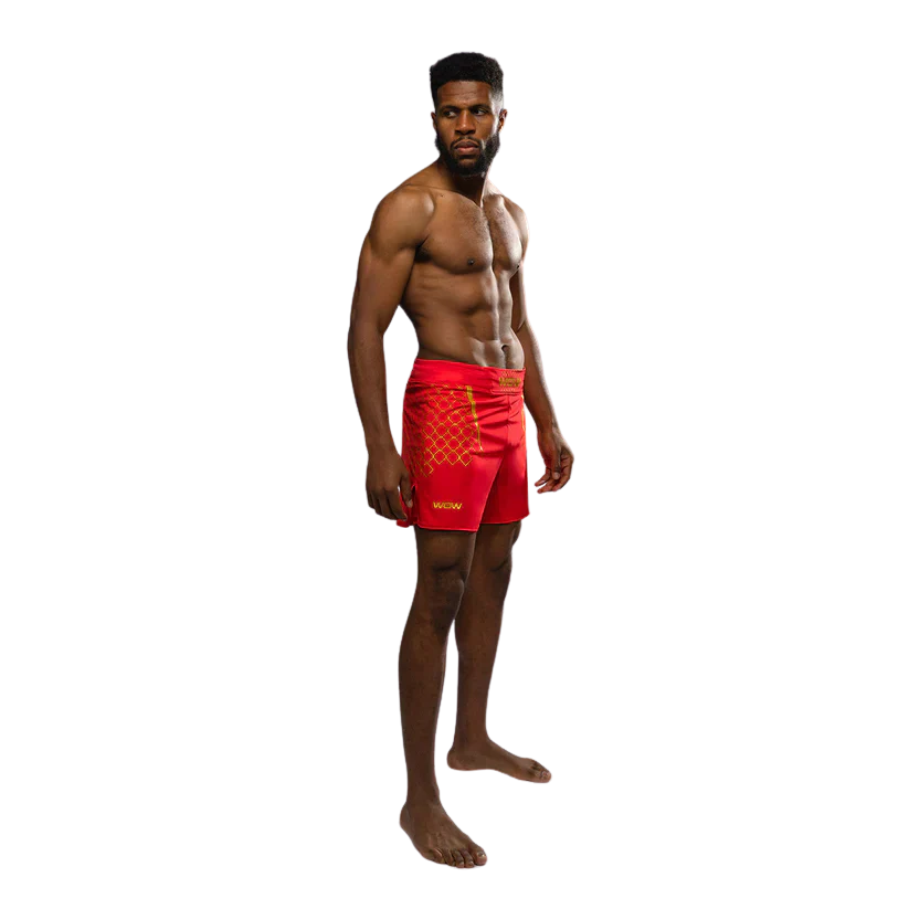 Venum X WOW FC Fightshort Vurend Rood - Image 6