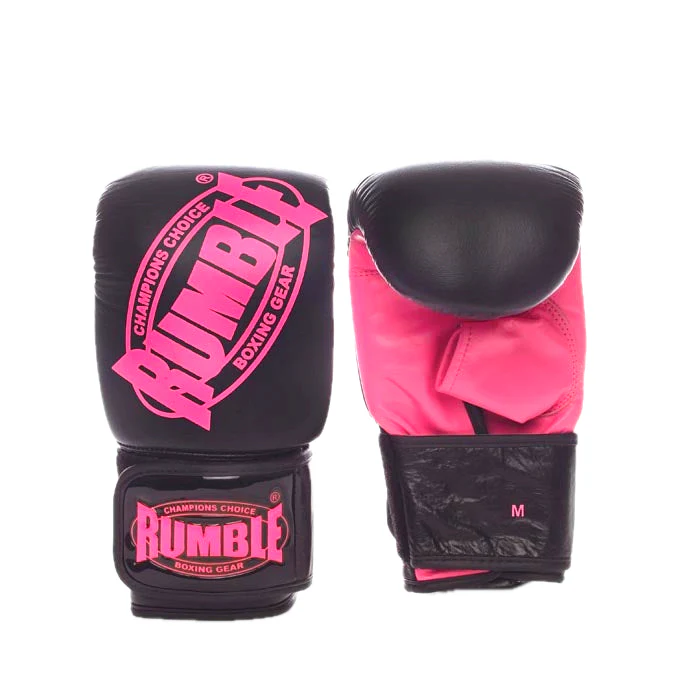Rumble Zakhandschoenen Leer Winner Zwart-Roze - Image 2